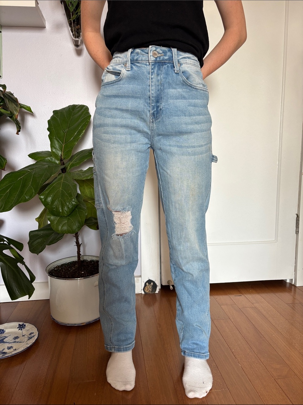 Light Blue Stretch Women’s Carpenter Jeans